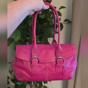 Coach Vintage Hampton Soho Pink Leather 9636